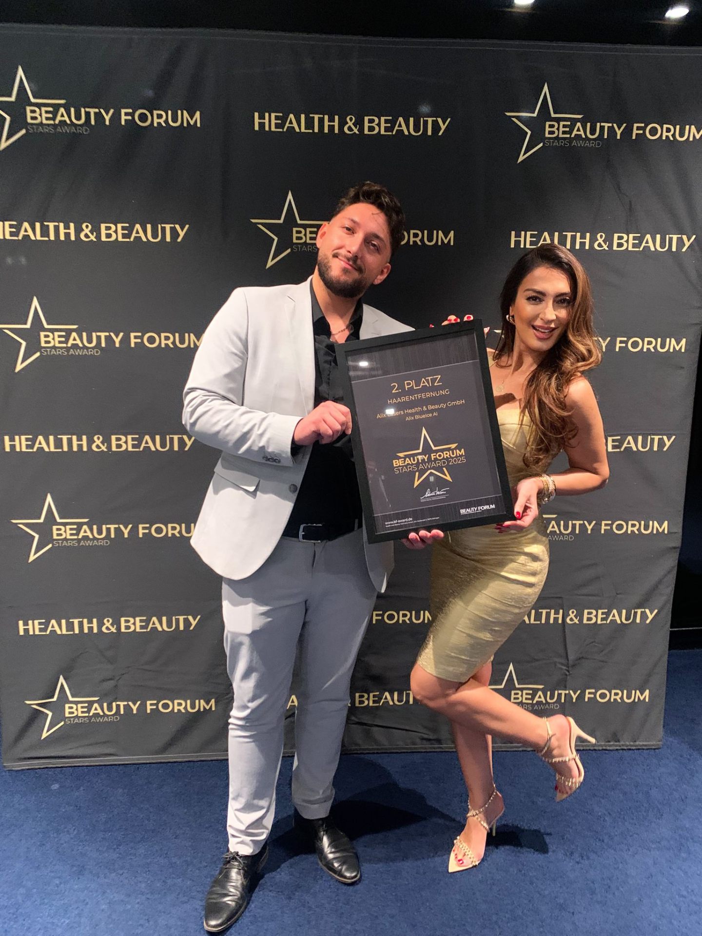 Beauty Forum Stars Award 2025 – Alix BlueIce 2. Platz Haarentfernung
